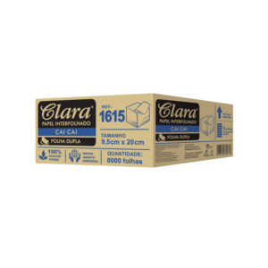 Papel Higiênico Interfolha Dupla Claramax 1615