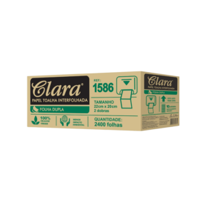 Papel Toalha Interfolha Dupla Claramax 1586
