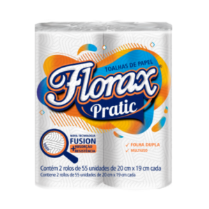 Papel Toalha Rolo Duplo Florax Pratic 1997