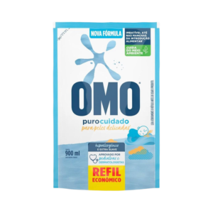 Refil Lava Roupas Líquido Hipoalergênico Omo 900ml