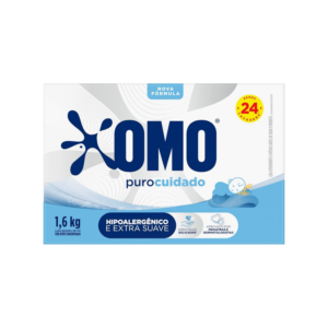 Lava Roupas em Pó Hipoalergênico Omo 1,6kg